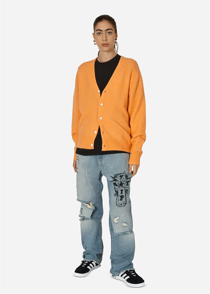 Stüssy 117207 peach brushed cardigan