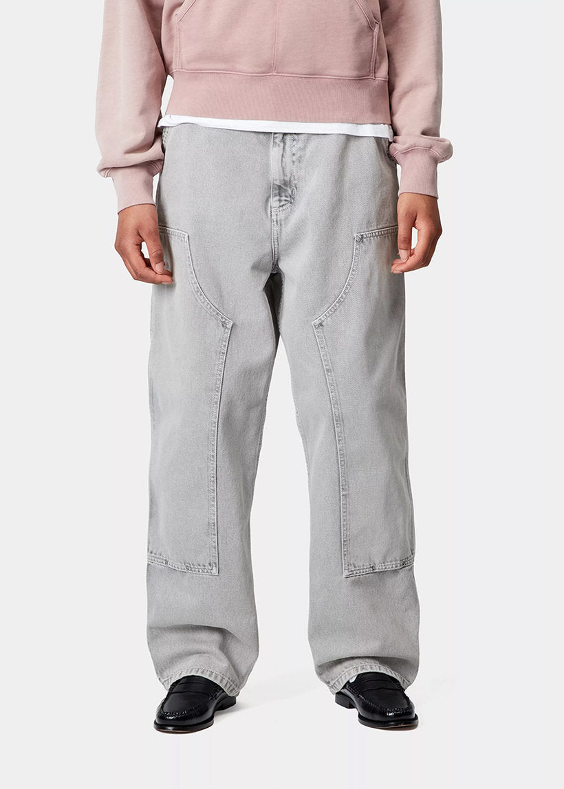 Carhartt WIP I035828 W' Brandon black chalk wash double knee pants