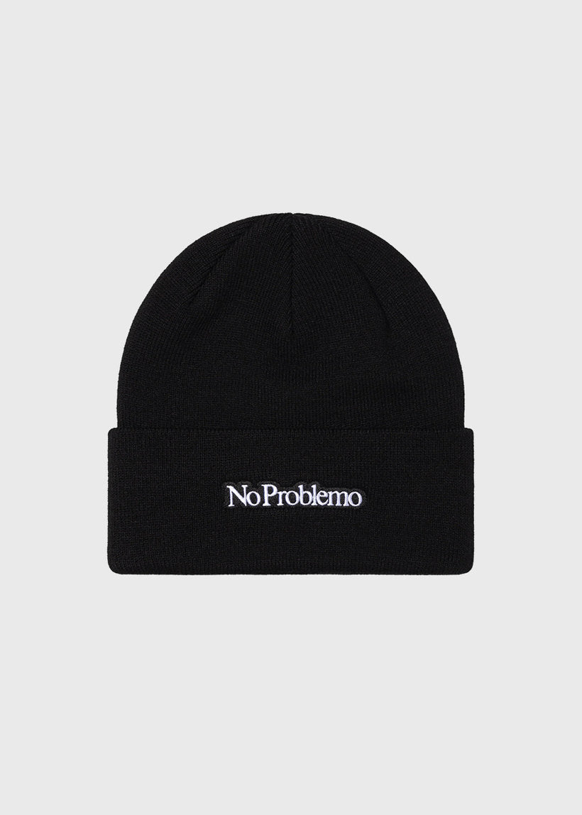 No Problemo Mini Problemo black beanie