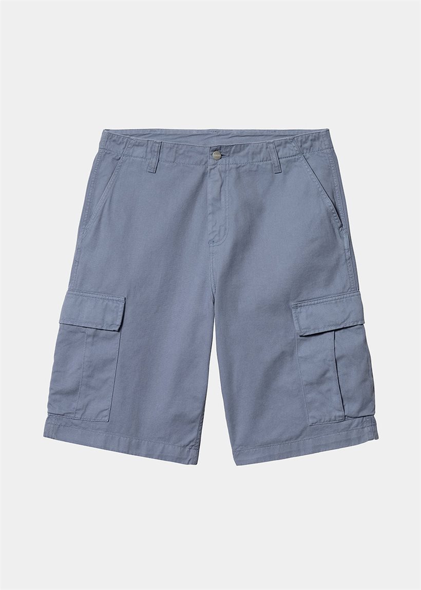 Carhartt WIP I031517 Regular cargo bay blue garment dyed shorts