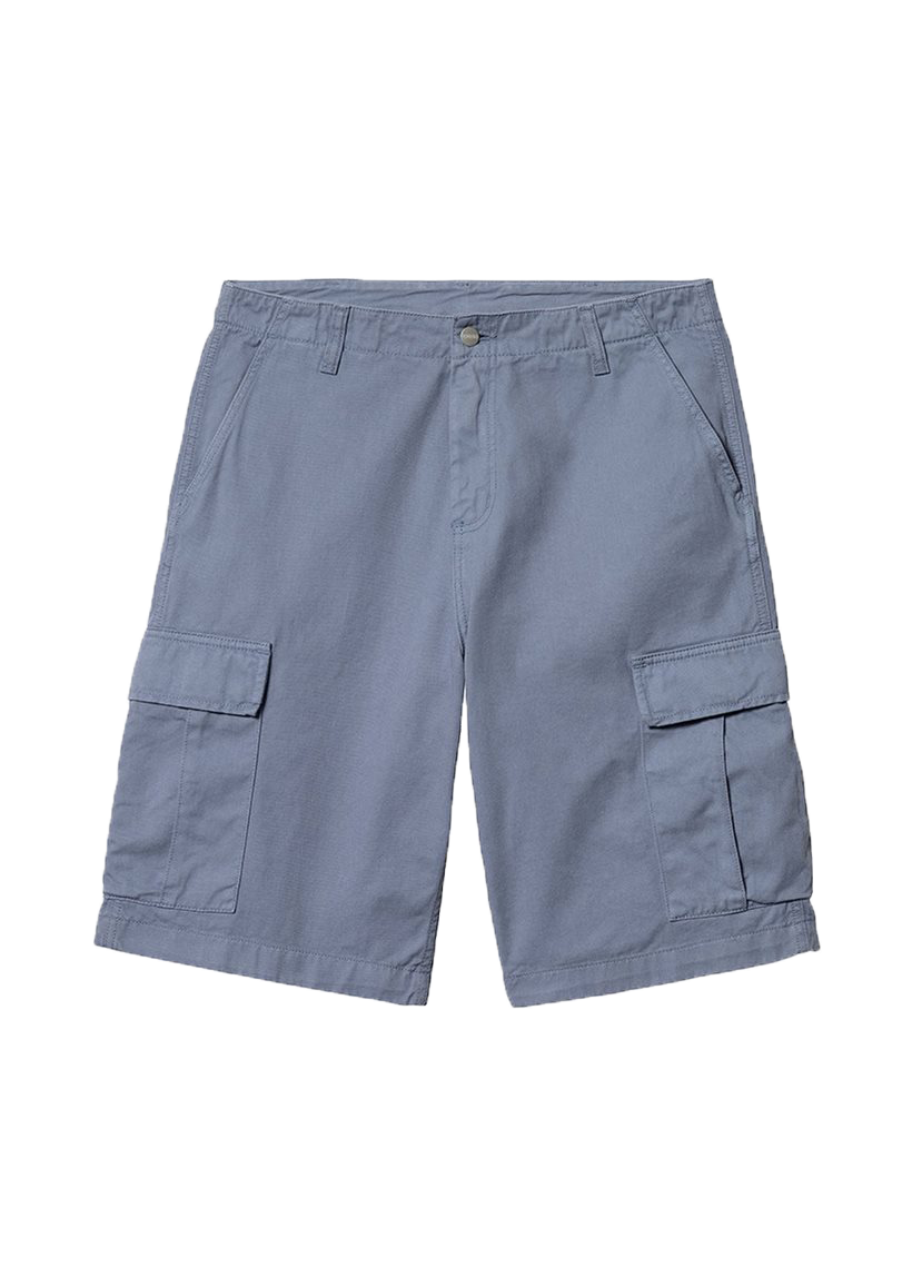 Carhartt WIP I031517 Regular cargo bay blue garment dyed shorts
