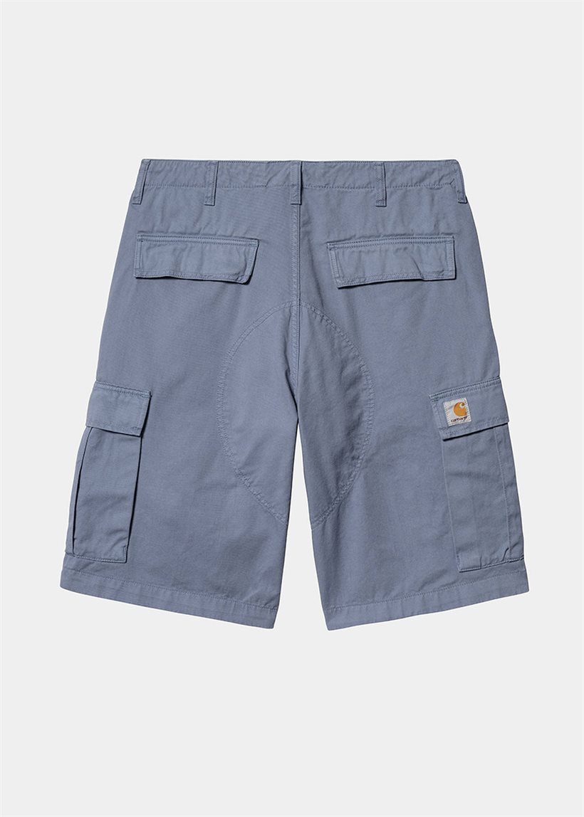 Carhartt WIP I031517 Regular cargo bay blue garment dyed shorts