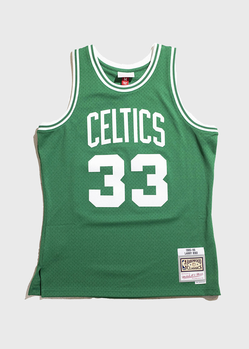 Mitchell &amp; Ness NBA Swingman road jersey Boston Celtics 85 Larry Bird Green