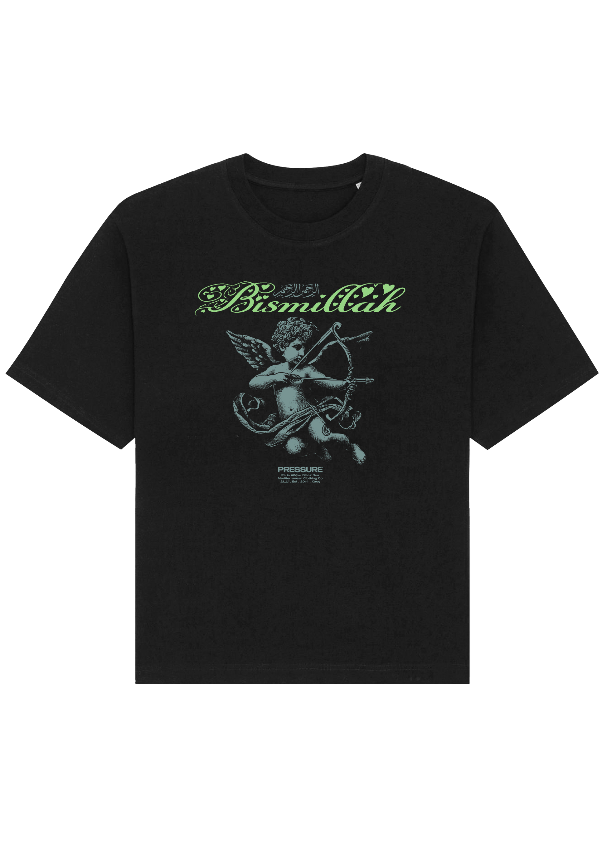 Pressure Bismillah black tshirt