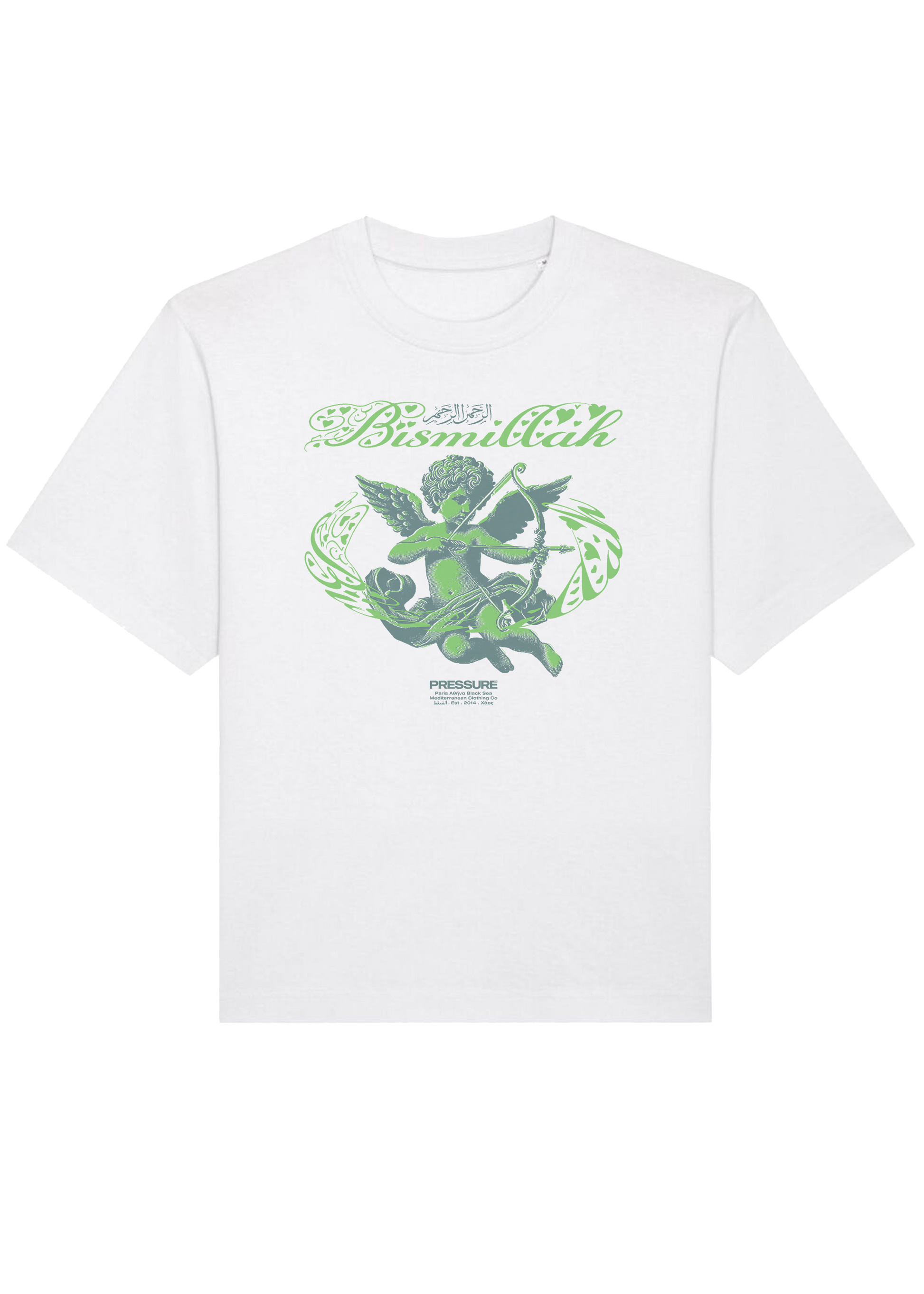 Pressure Bismillah white tshirt