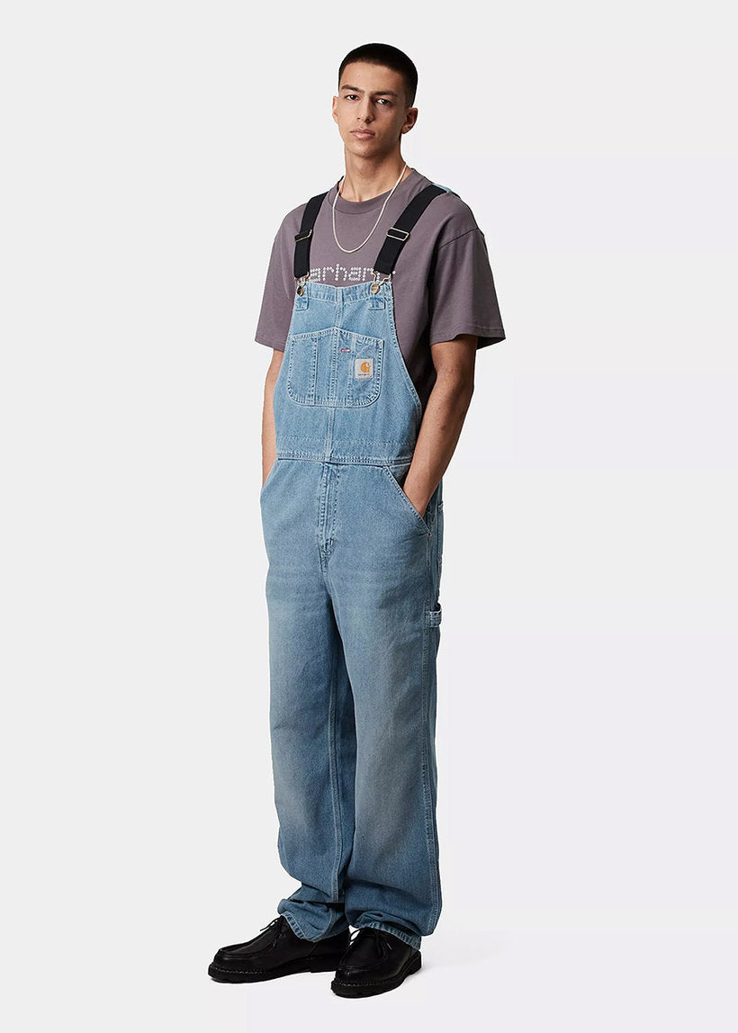 Carhartt WIP I022946 Bib blue light true washed overalls