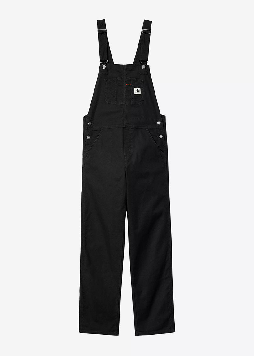 Carhartt WIP I032965 W' Straight Bib black rinsed overalls