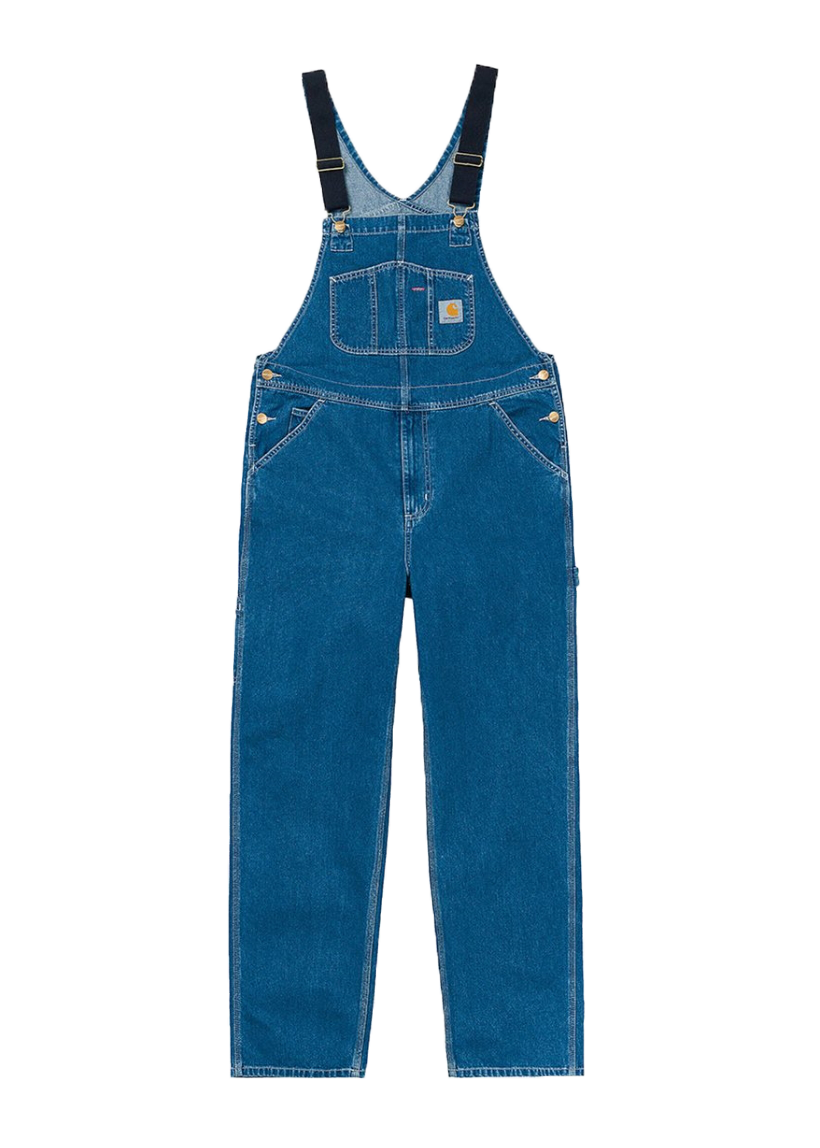 Carhartt WIP I022946 Bib blue stone washed overalls