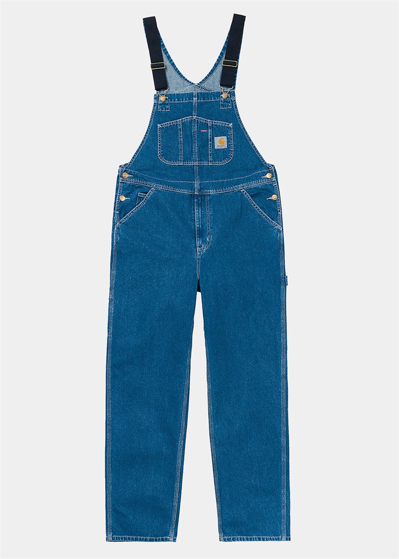 Carhartt WIP I022946 Bib blue stone washed overalls