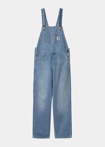 Carhartt WIP I033018 W' Bib blue light true washed straight overalls