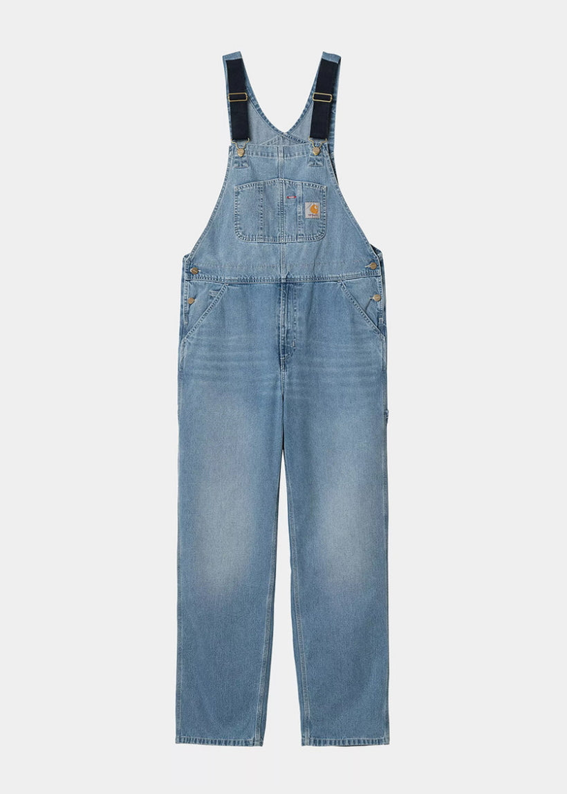 Carhartt WIP I022946 Bib blue light true washed overalls