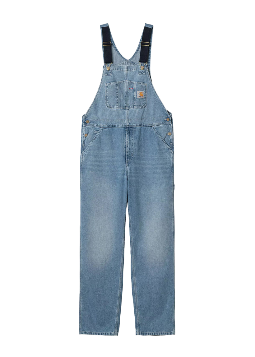 Carhartt WIP I022946 Bib blue light true washed overalls