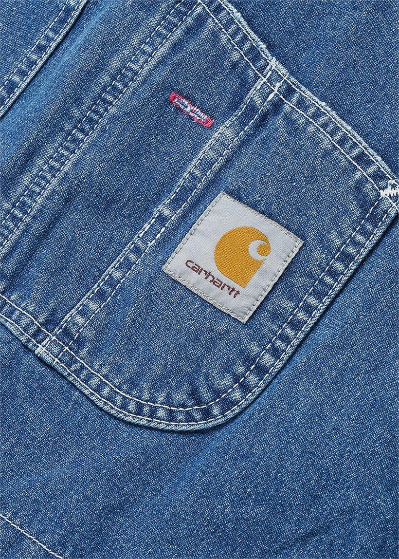 Carhartt WIP I022946 Bib blue stone washed overalls