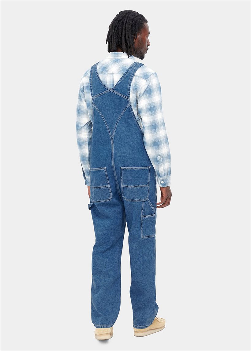 Carhartt WIP I022946 Bib blue stone washed overalls