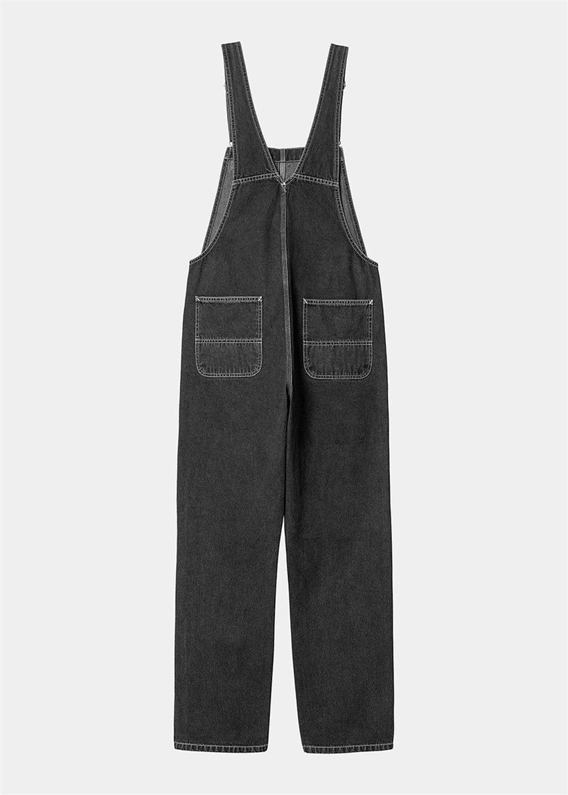 Carhartt WIP I033018 W' Bib black stone washed straight overalls