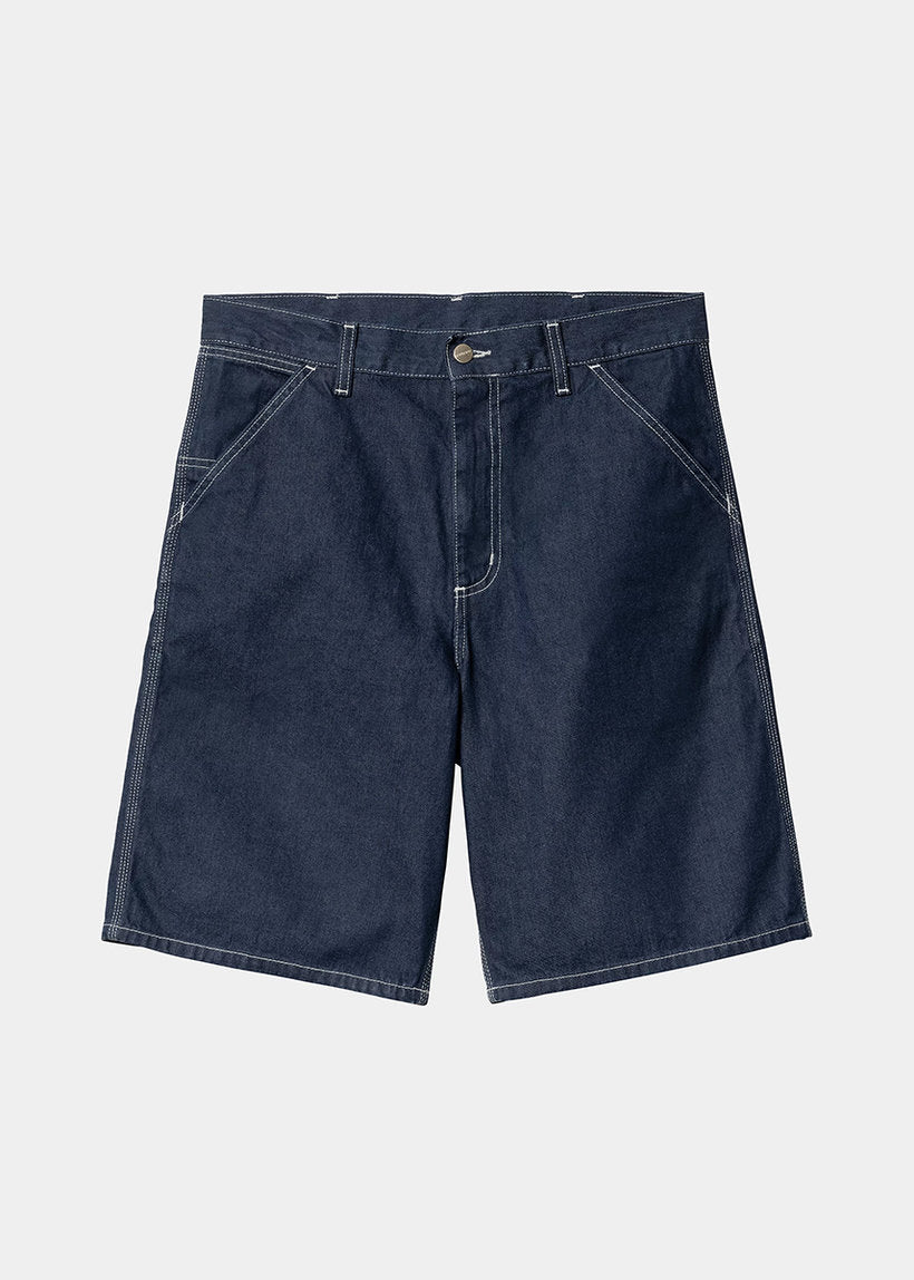 Carhartt WIP I033333 Simple one wash blue shorts