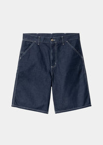 Carhartt WIP I033333 Simple one wash blue shorts
