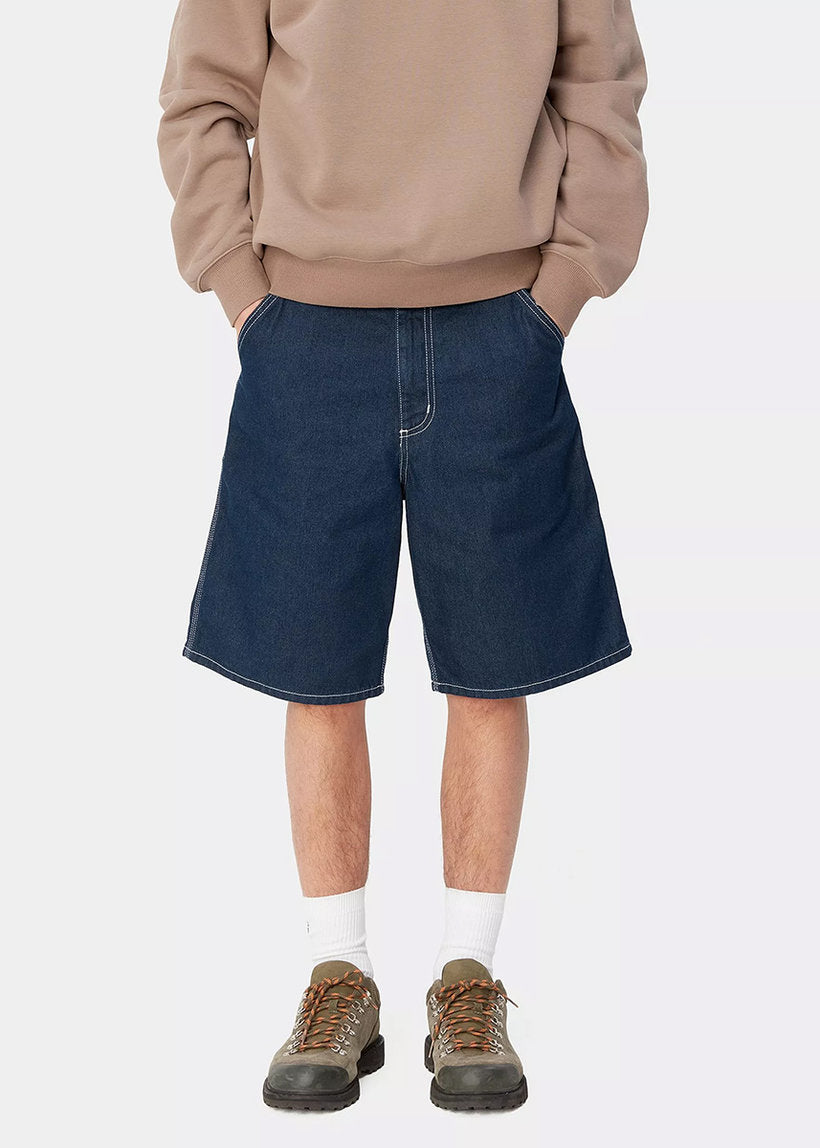 Carhartt WIP I033333 Simple one wash blue shorts