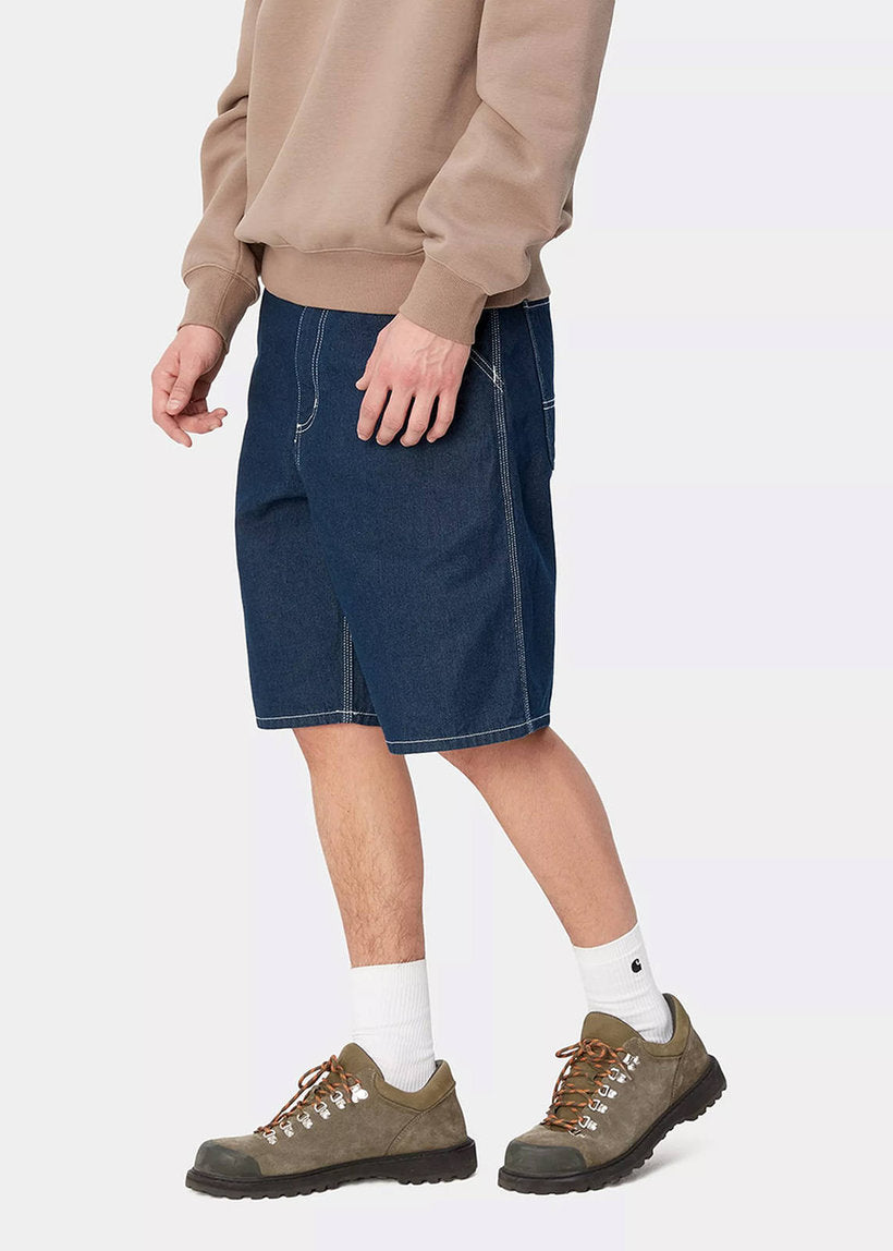 Carhartt WIP I033333 Simple one wash blue shorts