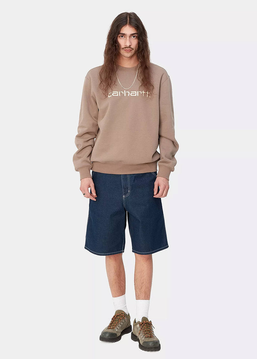 Carhartt WIP I033333 Simple one wash blue shorts