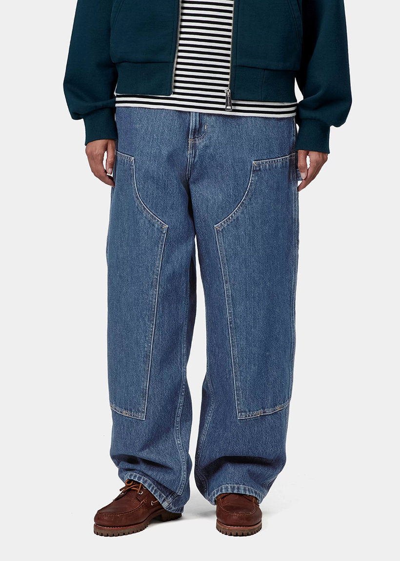 Carhartt WIP I034635 W' Brandon Double Knee blue stone washed pants