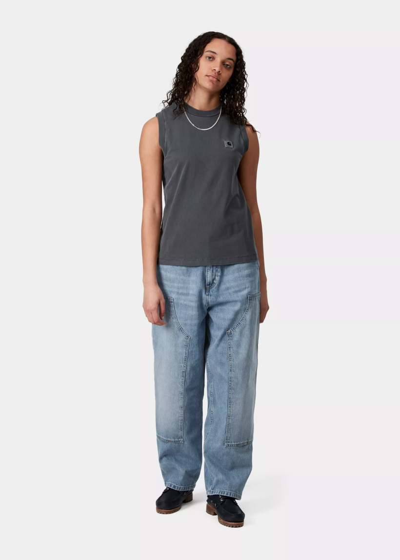 Carhartt WIP I034462 W' Brandon Double Knee blue burst washed pants