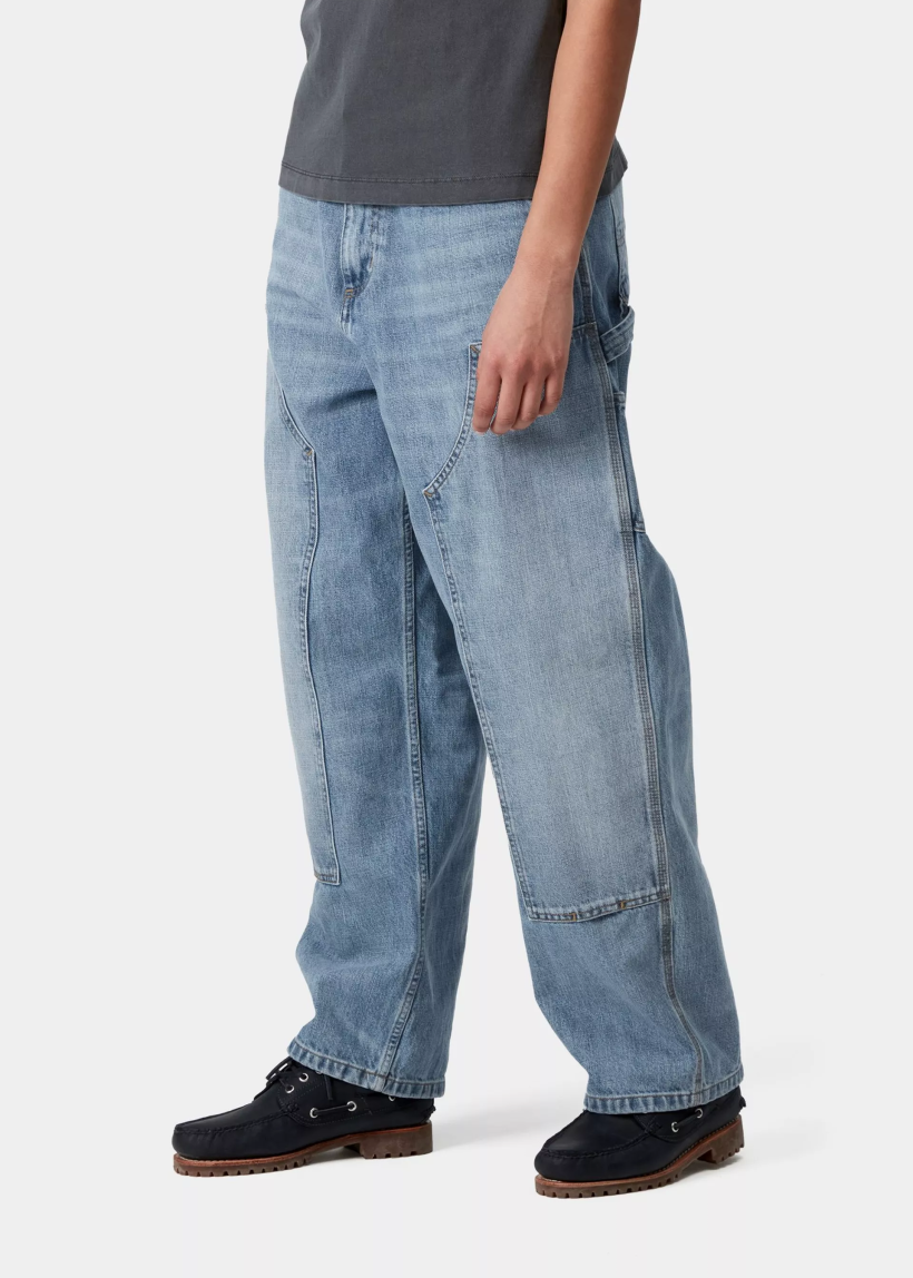 Carhartt WIP I034462 W' Brandon Double Knee blue burst washed pants