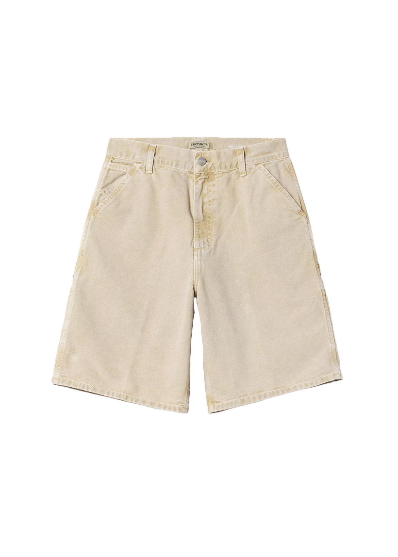 Carhartt WIP I035577 W' Brandon Single Knee dusty H brown chalk wash shorts