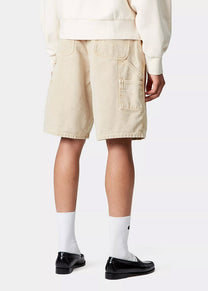 Carhartt WIP I035577 W' Brandon Single Knee dusty H brown chalk wash shorts