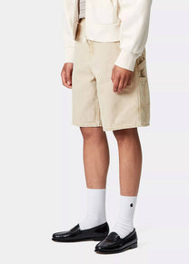 Carhartt WIP I035577 W' Brandon Single Knee dusty H brown chalk wash shorts
