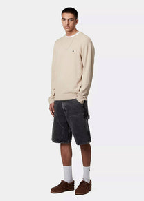 Carhartt WIP I034867 Double Knee black stone washed shorts