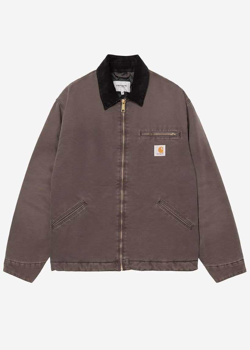 Carhartt WIP I035614 OG Detroit stone canvas tobacco/black jacket