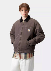 Carhartt WIP I035614 OG Detroit stone canvas tobacco/black jacket