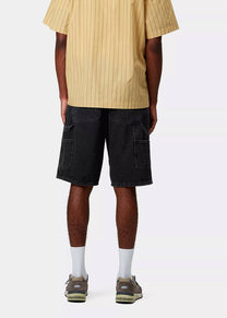 Carhartt WIP I032026 Single Knee black stone washed shorts