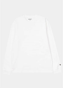 Carhartt WIP I026265 Base white/black L/S tshirt