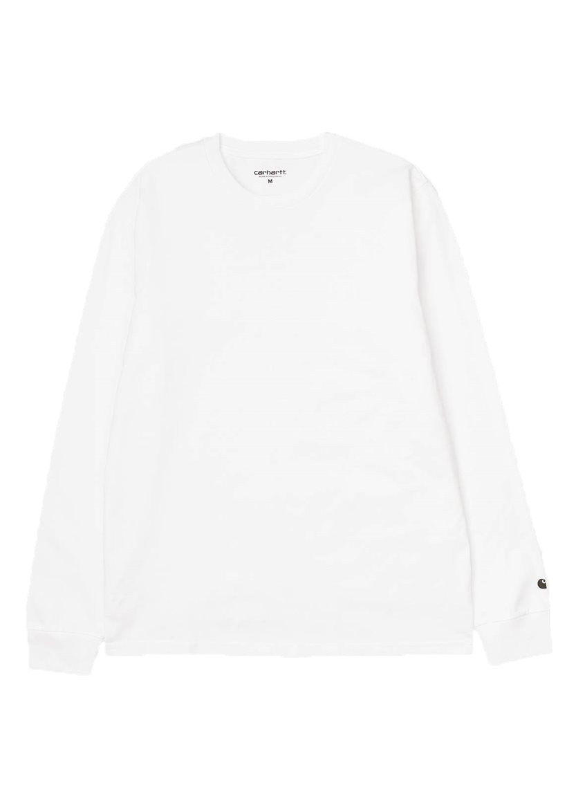 Carhartt WIP I026265 Base white/black L/S tshirt