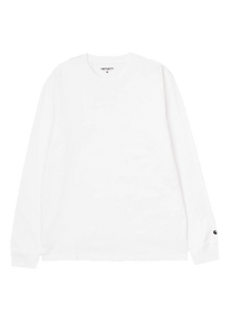 Carhartt WIP I026265 Base white/black L/S tshirt