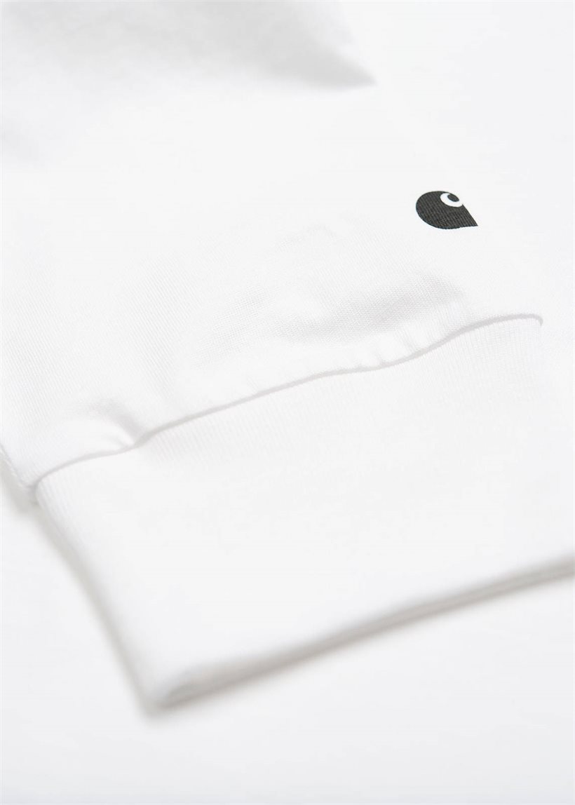 Carhartt WIP I026265 L/S Base white/black tshirt