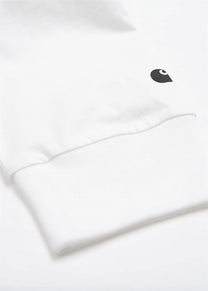 Carhartt WIP I026265 Base white/black L/S tshirt