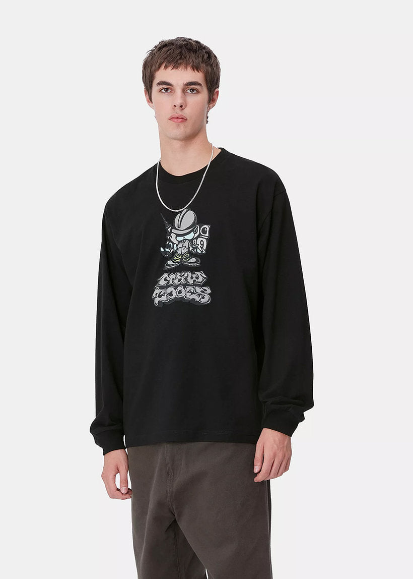 Carhartt WIP I033954 Drill Boy black L/S tshirt