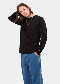 Carhartt WIP I026265 Base black/white L/S tshirt