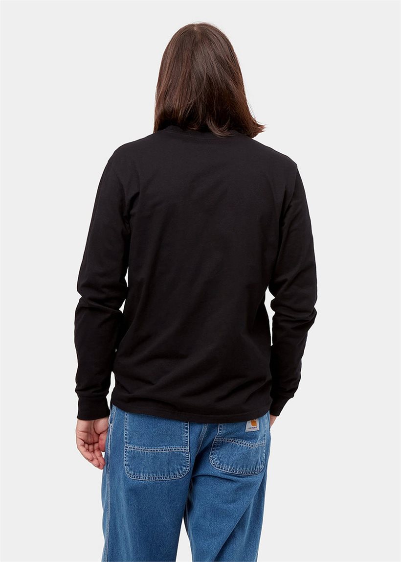 Carhartt WIP I026265 Base black/white L/S tshirt