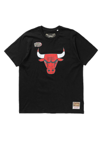 Mitchell &amp; Ness NBA Team Logo Chicago Bulls black tee