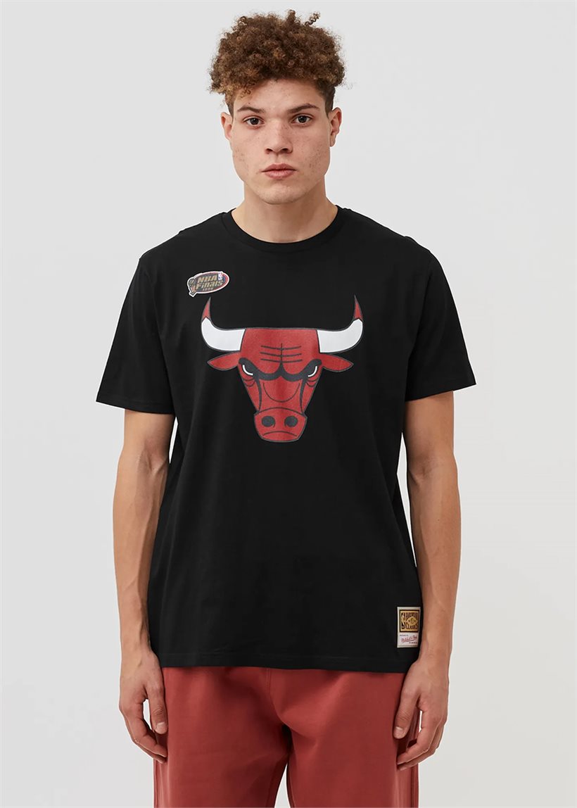 Mitchell &amp; Ness NBA Team Logo Chicago Bulls black tee