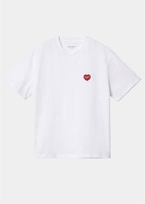 Carhartt WIP I032318 W' Heart Patch white S/S tshirt