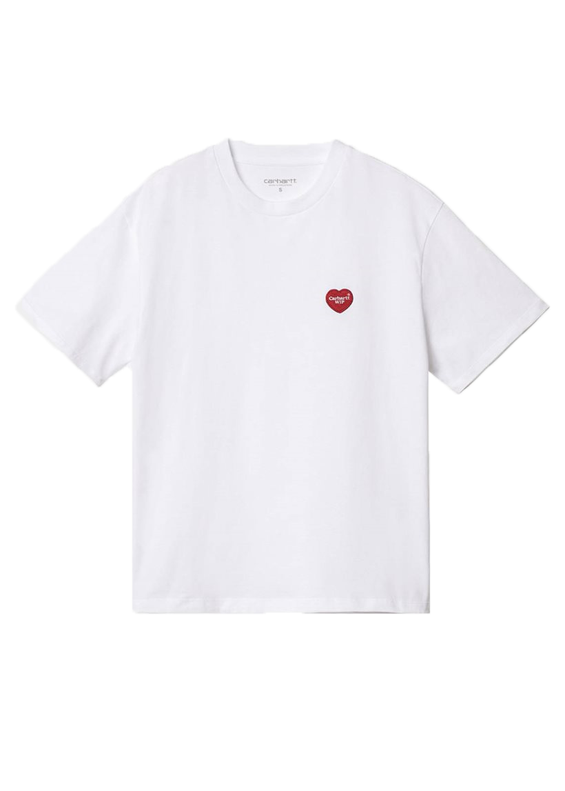 Carhartt WIP I032318 W' Heart Patch white S/S tshirt