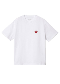 Carhartt WIP I032318 W' Heart Patch white S/S tshirt