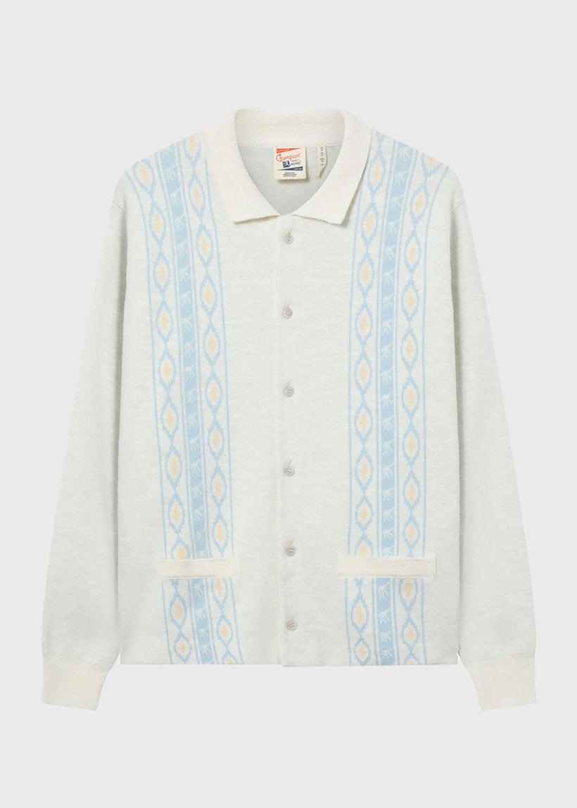 Champion Archive Rodeo jacquard white cardigan