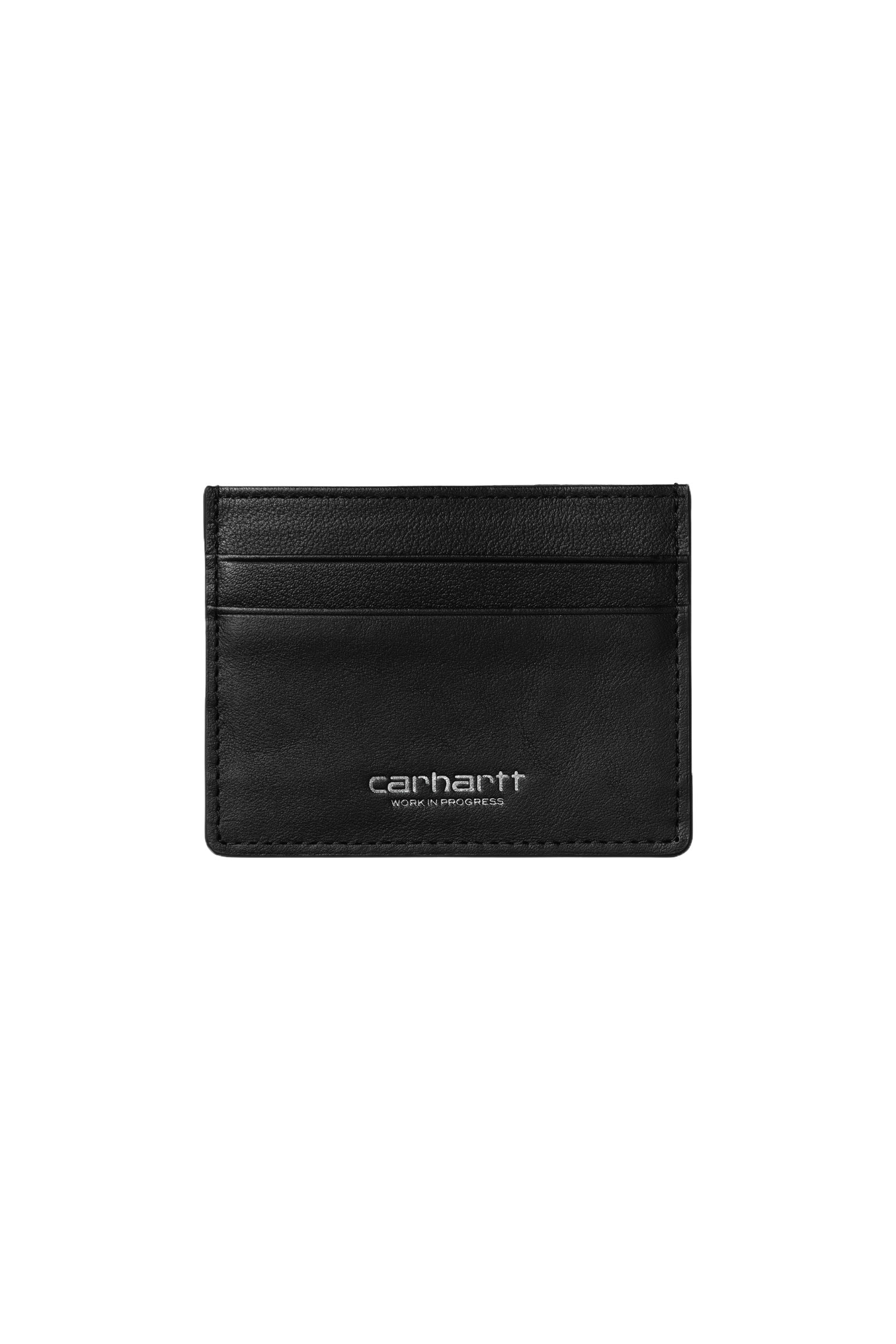 Carhartt WIP I033109 Vegas black/silver leather cardholder