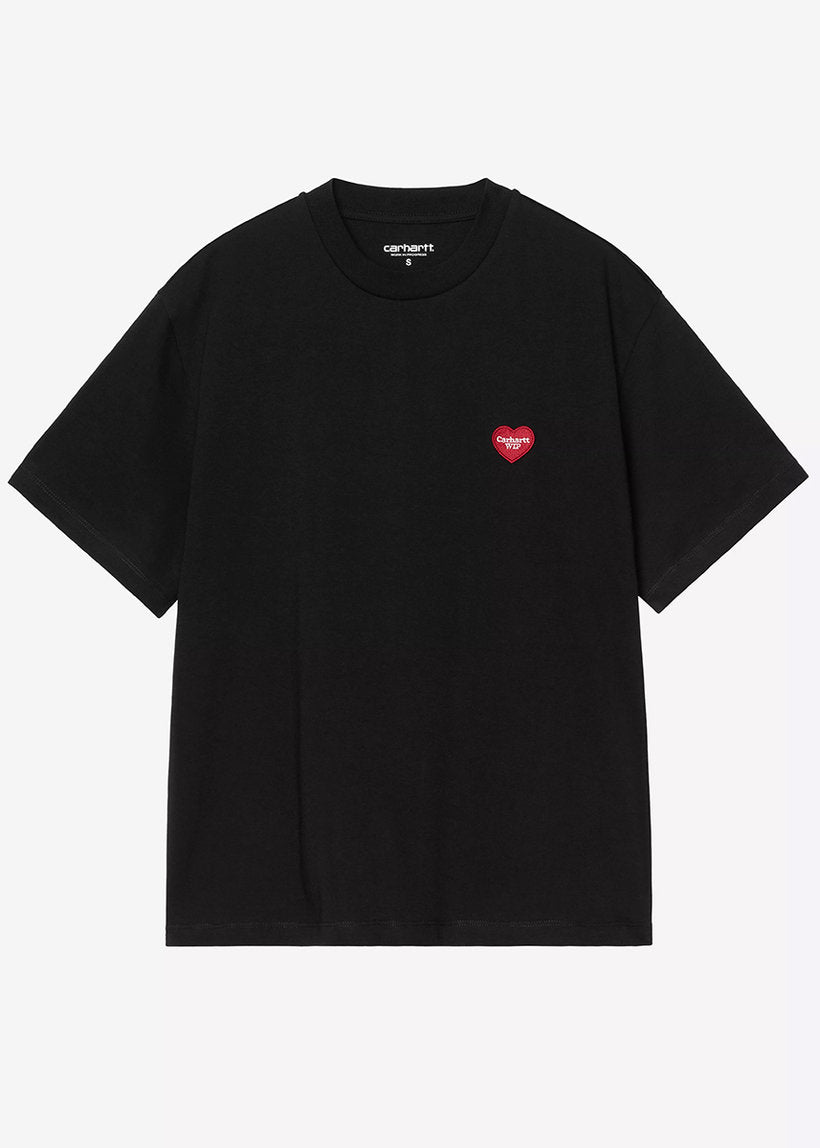 Carhartt WIP I032318 W' Heart Patch black/red S/S tshirt